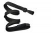 10mm Black flat lanyard with Plastic Slide Hook